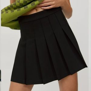 Sunday Best Olive Micro Pleated Skirt